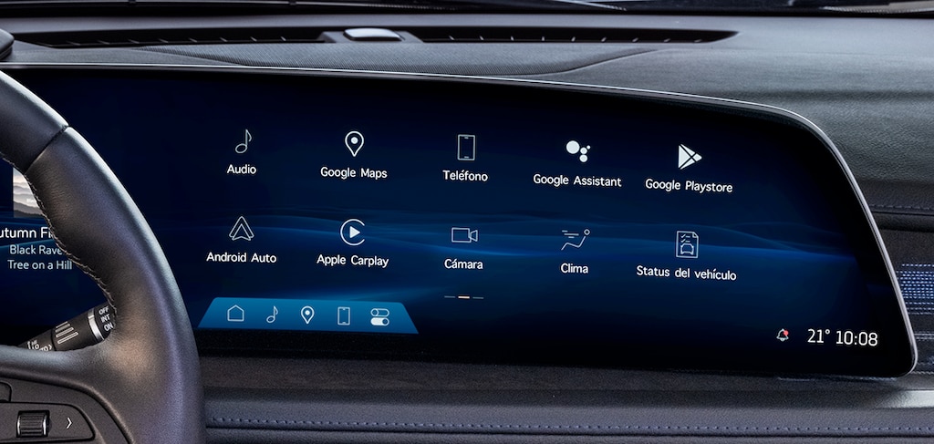 Sistema de infoentretenimiento con pantalla HD de 33 pulgadas en tu Cadillac XT4 2024, camioneta compacta de lujo