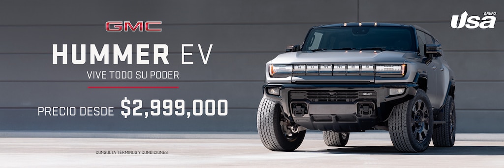 GMC Hummer EV, poder 100% eléctrico con hasta 505 km de autonomía para dominar todo tipo de terreno. 